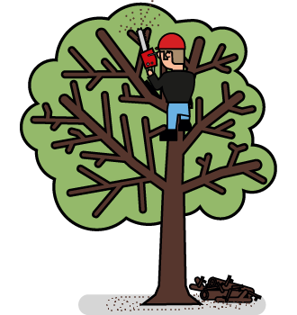 stop cutting trees clipart